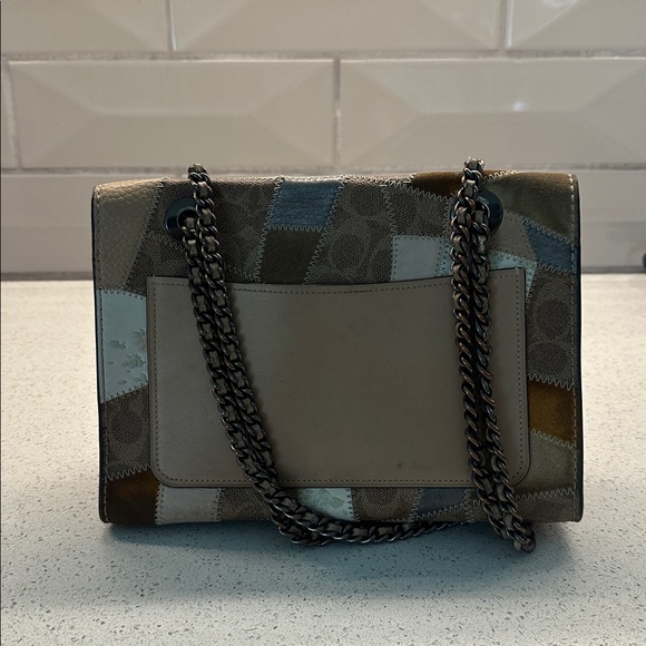 COACH Patchwork Chain Shoulder Bag - Picture 7 of 7
